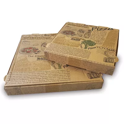 5O boite à pizza en kraft hermétique ,biodégradable  , 24x24 cm