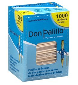 5000 Cure dent bois individuellement emballé en plastique